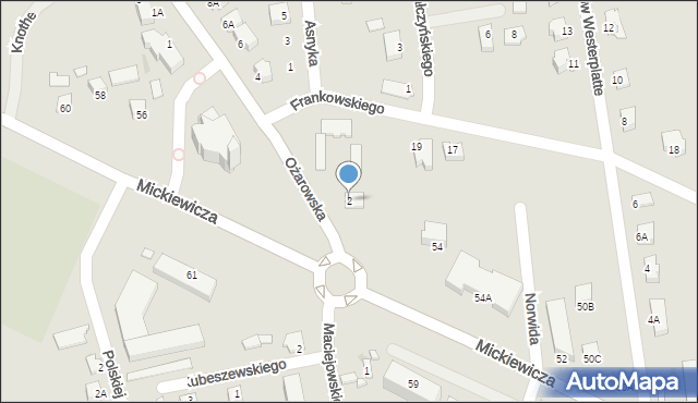 Sandomierz, Ożarowska, 2, mapa Sandomierza