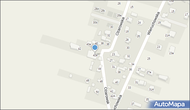 Stare Babice, Ożarowska, 42a, mapa Stare Babice
