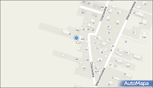 Stare Babice, Ożarowska, 44a, mapa Stare Babice