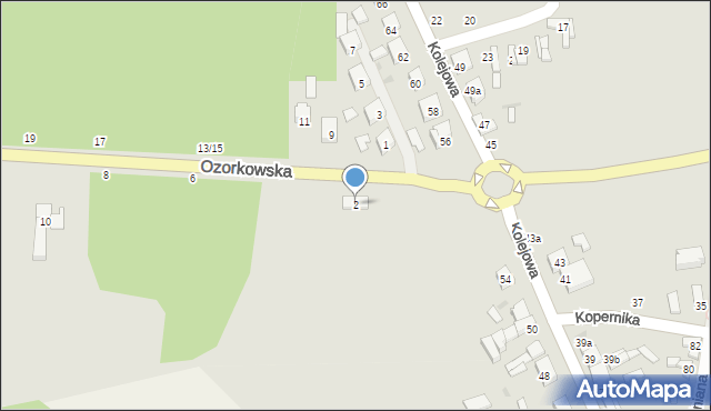 Stryków, Ozorkowska, 2, mapa Stryków