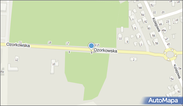 Stryków, Ozorkowska, 6, mapa Stryków