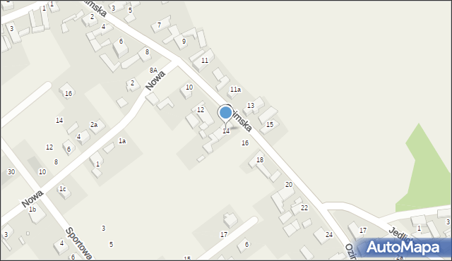 Szczedrzyk, Ozimska, 14, mapa Szczedrzyk