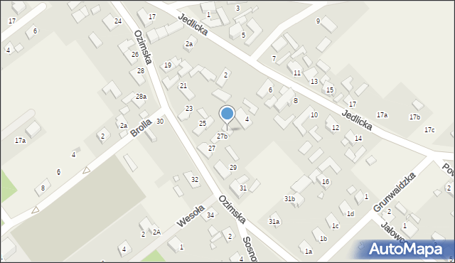 Szczedrzyk, Ozimska, 27c, mapa Szczedrzyk