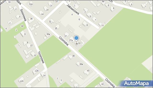 Szczedrzyk, Ozimska, 39, mapa Szczedrzyk