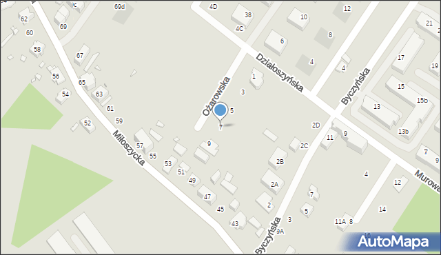 Wrocław, Ożarowska, 7, mapa Wrocławia
