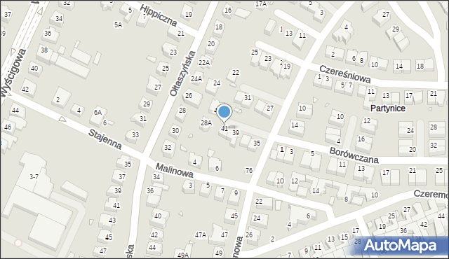 Wrocław, Ożynowa, 41, mapa Wrocławia