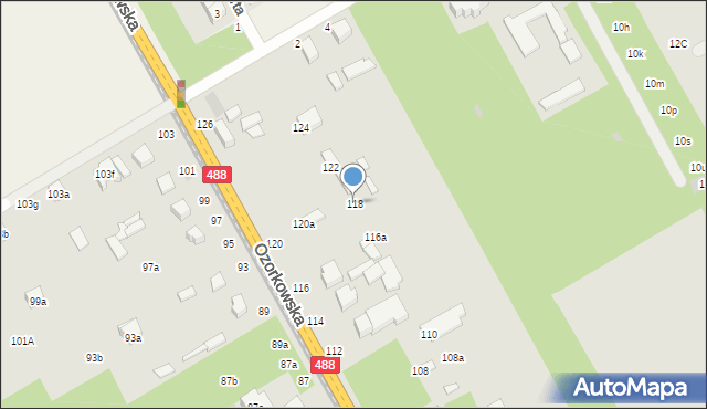 Zgierz, Ozorkowska, 118, mapa Zgierz