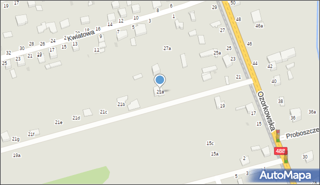 Zgierz, Ozorkowska, 21a, mapa Zgierz