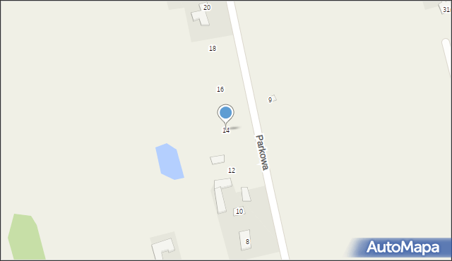 Aleksandrówka, Parkowa, 14, mapa Aleksandrówka