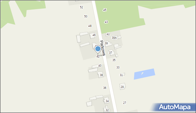 Aleksandrówka, Parkowa, 42, mapa Aleksandrówka