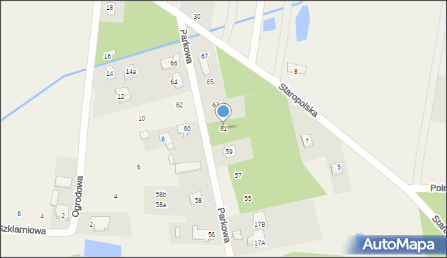 Aleksandrówka, Parkowa, 61, mapa Aleksandrówka