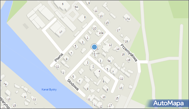 Augustów, Pamięci Narodowej, 1, mapa Augustów