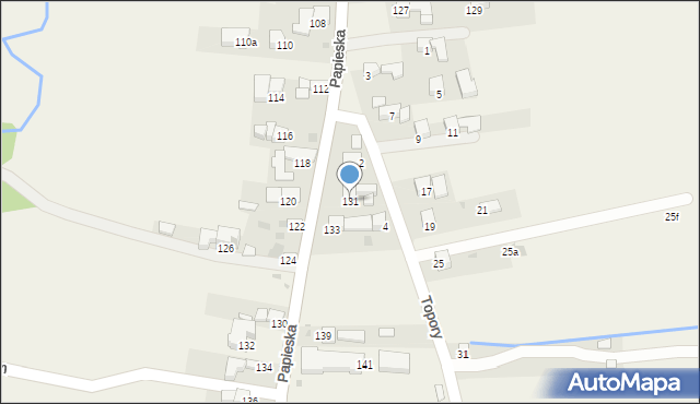 Bańska Niżna, Papieska, 131, mapa Bańska Niżna