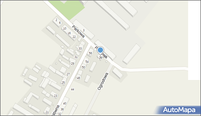 Barchlin, Parkowa, 26, mapa Barchlin