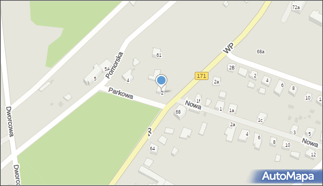 Barwice, Parkowa, 2, mapa Barwice