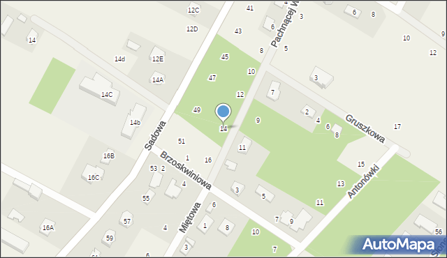 Baszkówka, Pachnącej Wiśni, 14, mapa Baszkówka