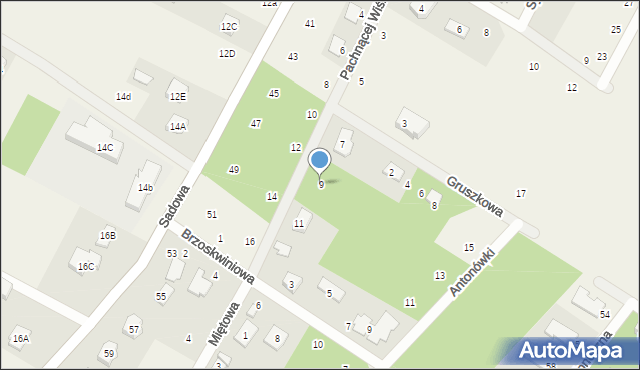 Baszkówka, Pachnącej Wiśni, 9, mapa Baszkówka