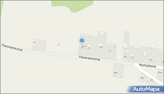 Bęczków, Panoramiczna, 19, mapa Bęczków