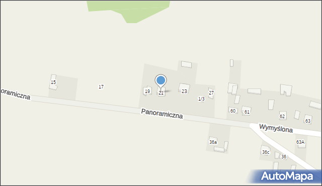 Bęczków, Panoramiczna, 21, mapa Bęczków