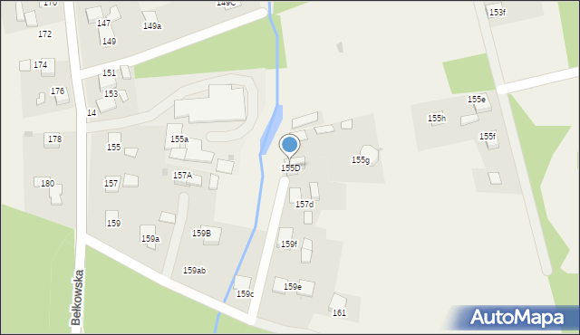 Bełk, Palowicka, 155D, mapa Bełk