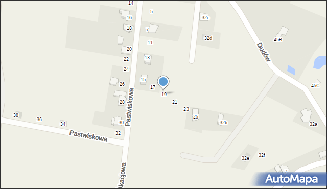 Bestwinka, Pastwiskowa, 19, mapa Bestwinka