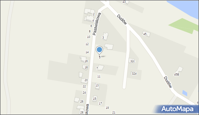 Bestwinka, Pastwiskowa, 5, mapa Bestwinka