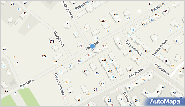 Bezrzecze, Parkowa, 14a, mapa Bezrzecze