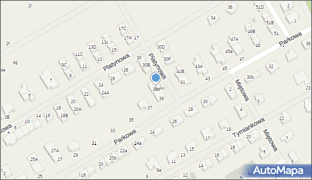 Bezrzecze, Parkowa, 39b, mapa Bezrzecze