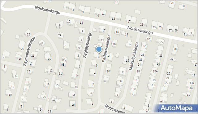 Białogard, Paderewskiego Ignacego Jana, 11, mapa Białogard