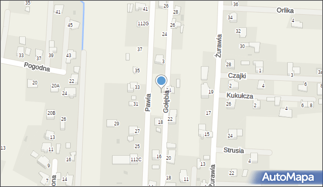 Bielicha, Pawia, 20, mapa Bielicha
