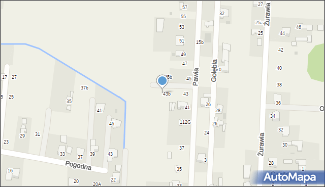 Bielicha, Pawia, 43c, mapa Bielicha