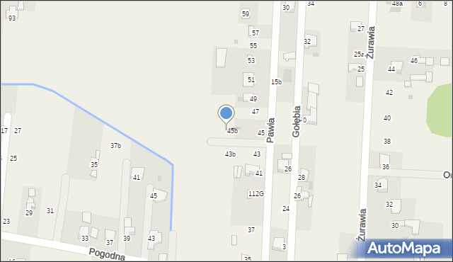 Bielicha, Pawia, 45c, mapa Bielicha