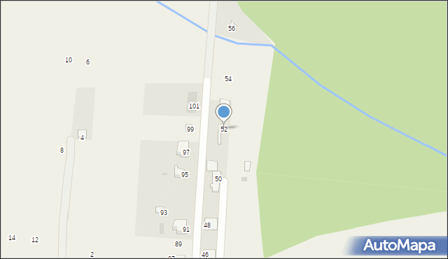 Bielicha, Pawia, 52, mapa Bielicha