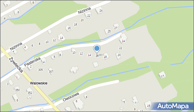 Bielsko-Biała, Pasterska, 16, mapa Bielsko-Białej