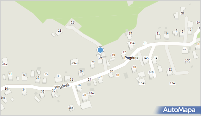 Bochnia, Pagórek, 25, mapa Bochni