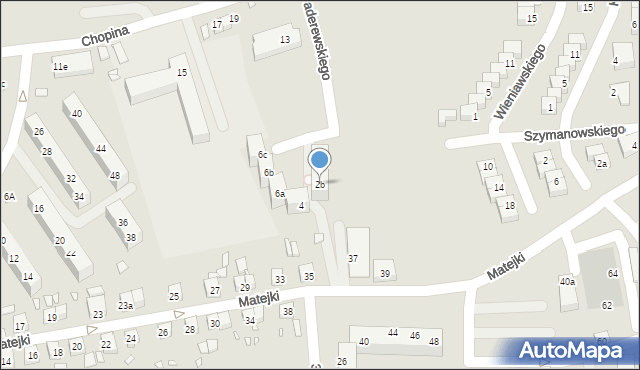 Bogatynia, Paderewskiego Ignacego Jana, 2b, mapa Bogatynia