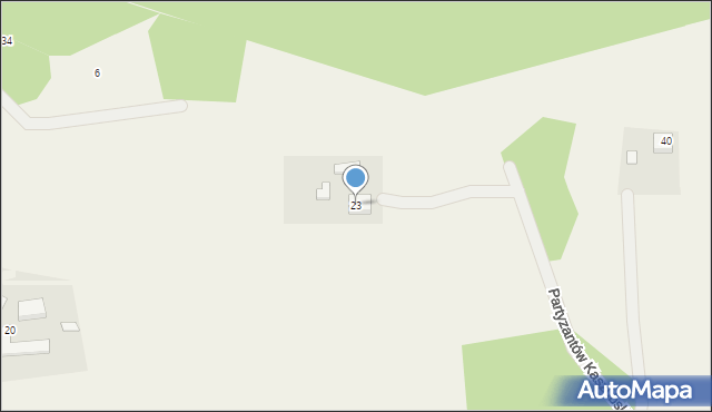 Bojano, Partyzantów Kaszubskich, 23, mapa Bojano