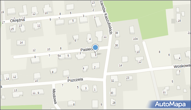 Bojano, Pasieczna, 1, mapa Bojano