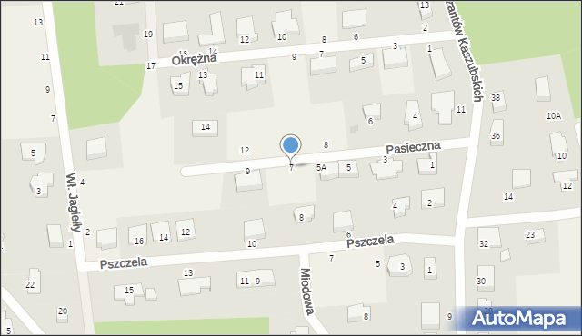 Bojano, Pasieczna, 7, mapa Bojano