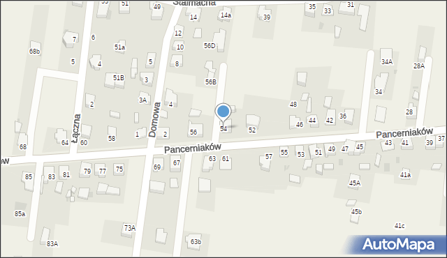 Bojszowy, Pancerniaków, 54, mapa Bojszowy