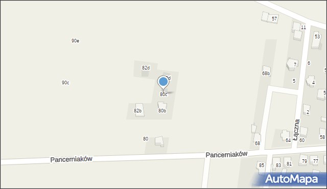 Bojszowy, Pancerniaków, 80c, mapa Bojszowy