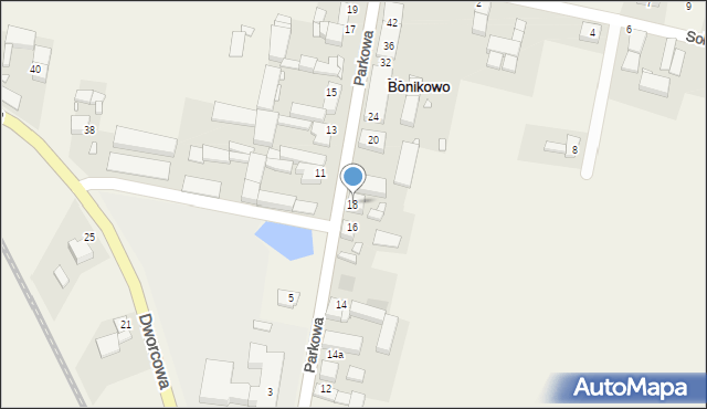 Bonikowo, Parkowa, 18, mapa Bonikowo