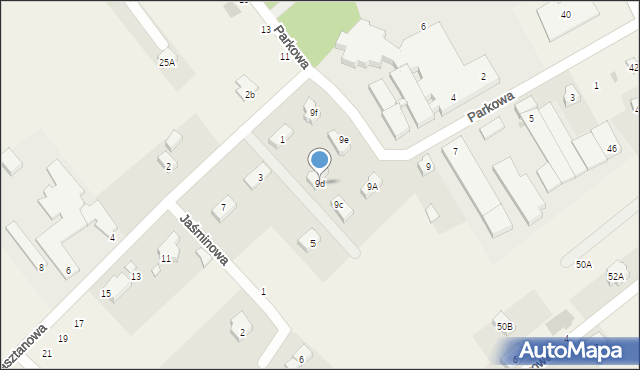 Borowa, Parkowa, 9d, mapa Borowa