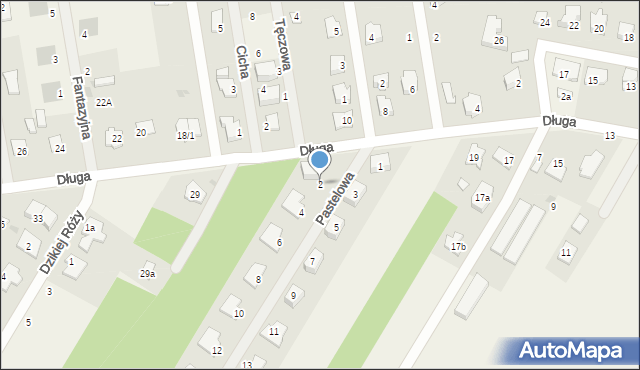 Borowa Góra, Pastelowa, 2, mapa Borowa Góra