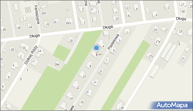 Borowa Góra, Pastelowa, 6, mapa Borowa Góra