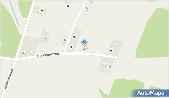 Brodła, Panoramiczna, 41, mapa Brodła