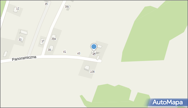 Brodła, Panoramiczna, 45, mapa Brodła