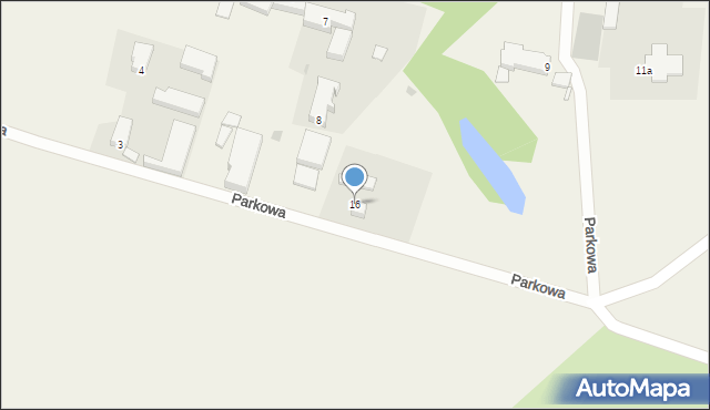Brojce, Parkowa, 16, mapa Brojce