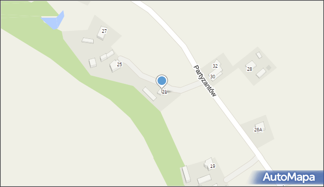 Bronowice, Partyzantów, 23, mapa Bronowice