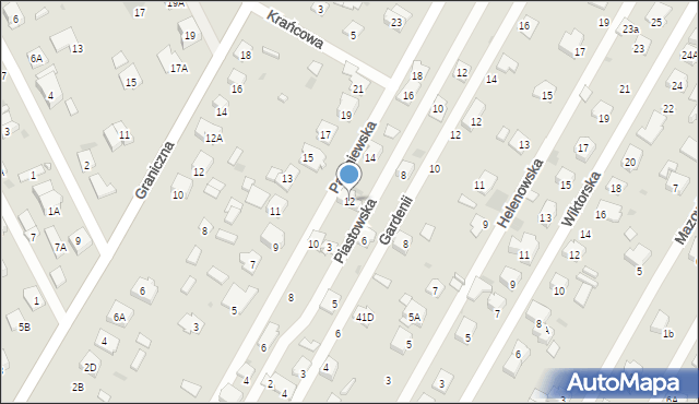 Brwinów, Parzniewska, 12, mapa Brwinów